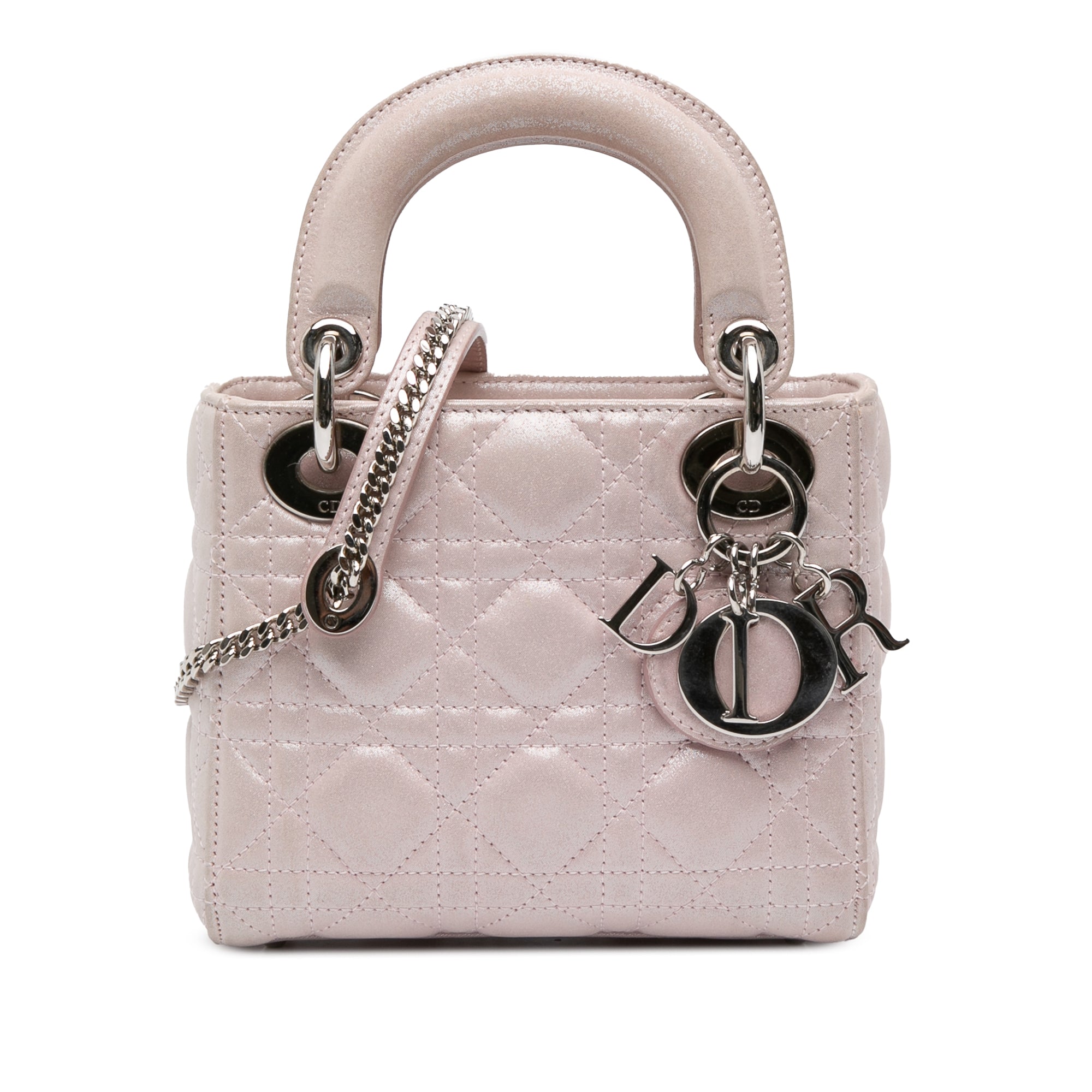 Mini Satin Cannage Lady Dior
