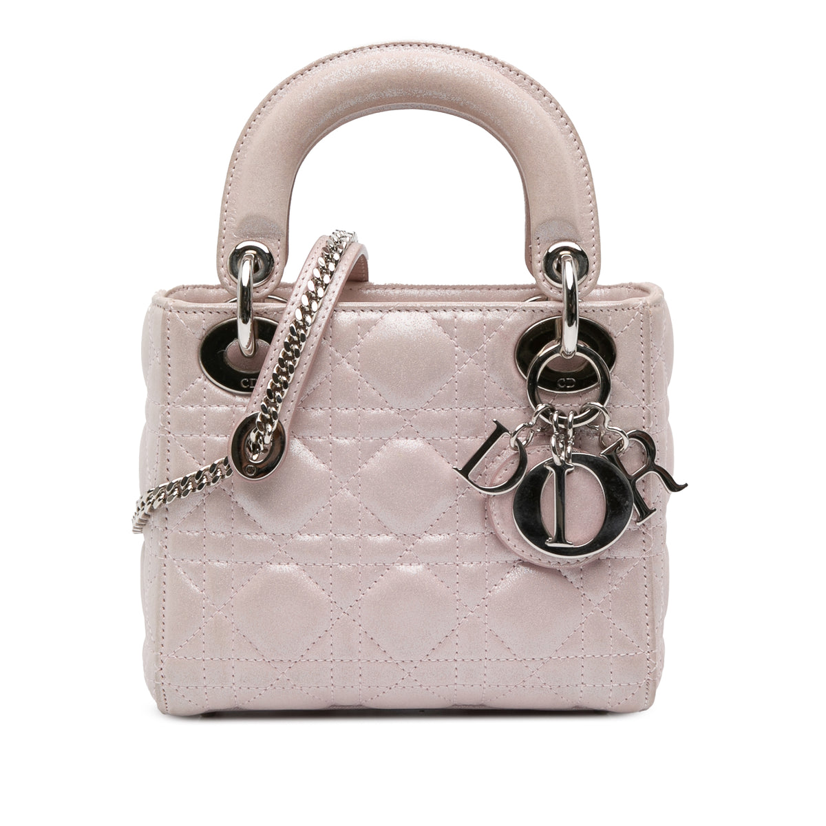 Mini Satin Cannage Lady Dior