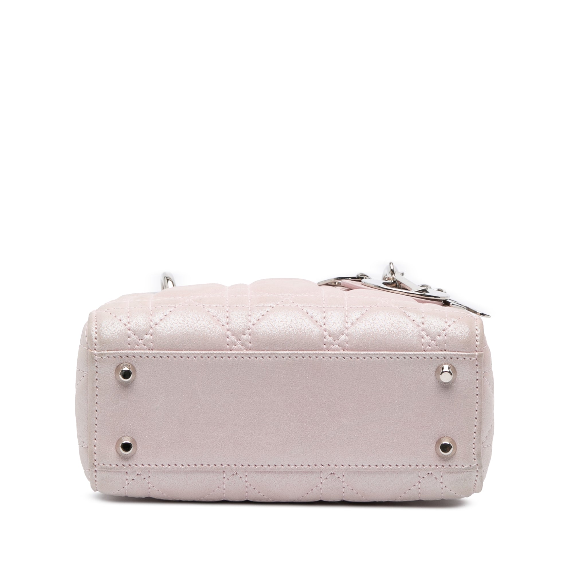 Mini Satin Cannage Lady Dior