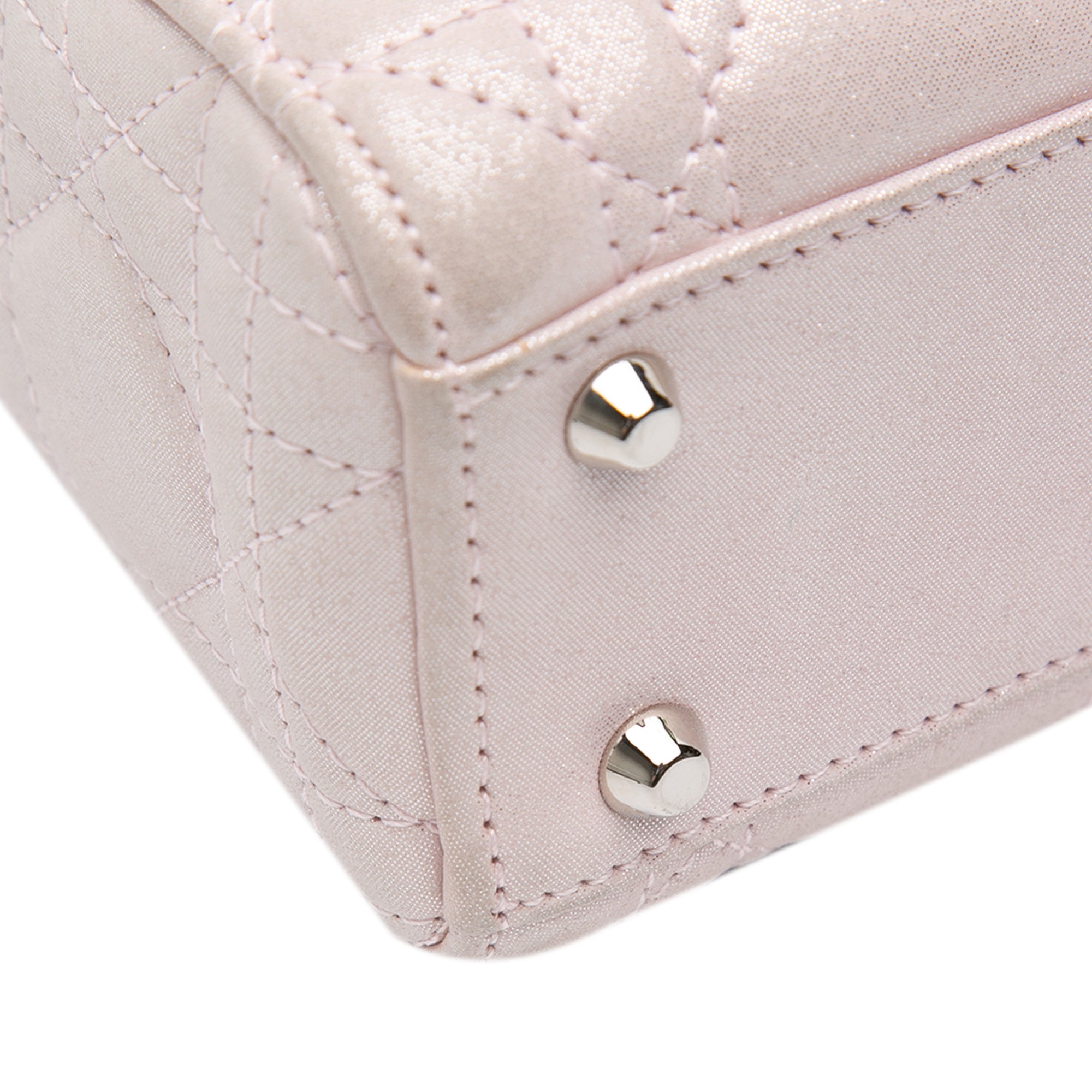 Mini Satin Cannage Lady Dior