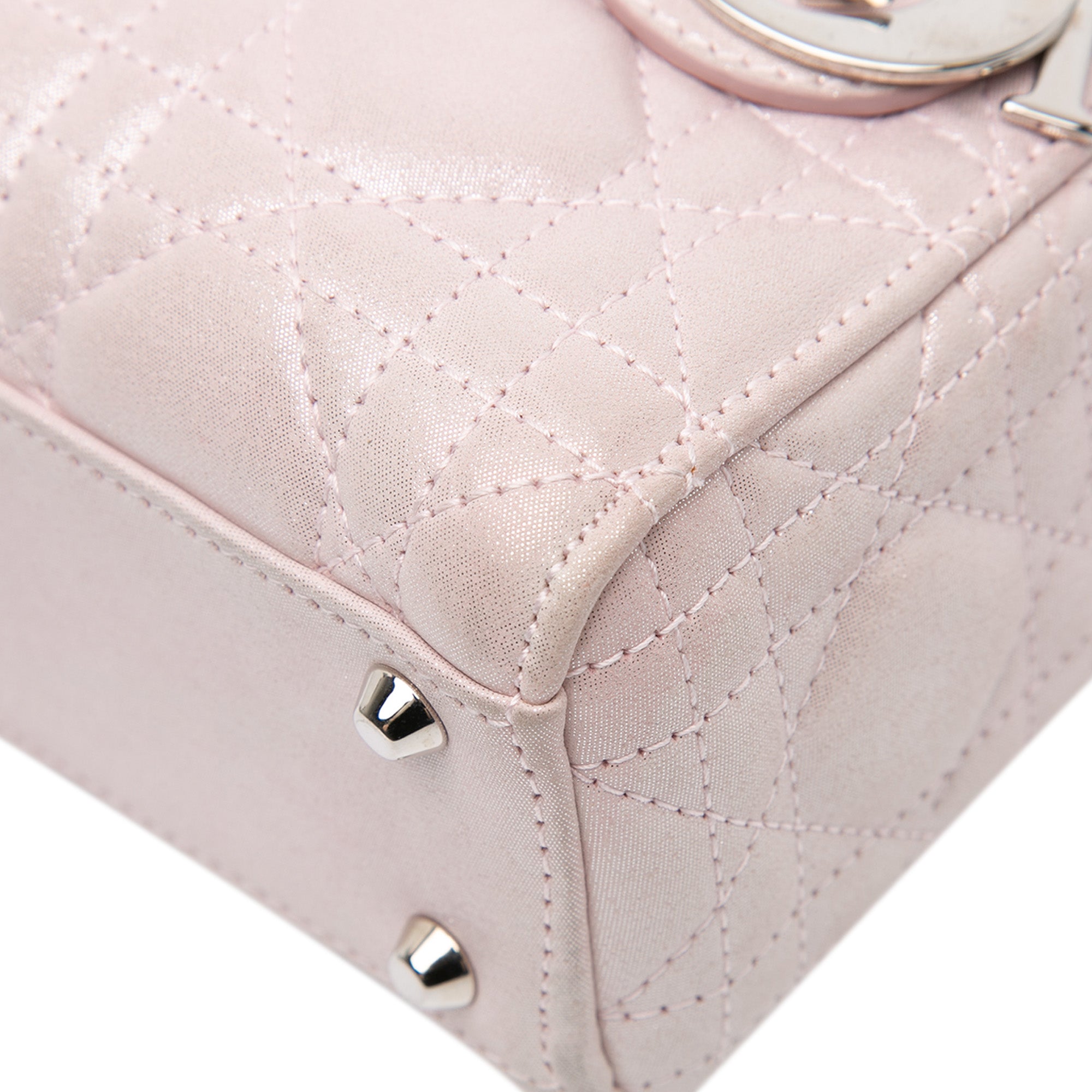 Mini Satin Cannage Lady Dior
