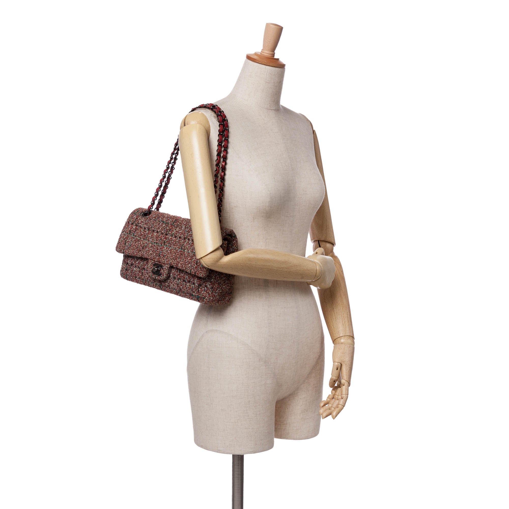 Medium Classic Tweed Double Flap