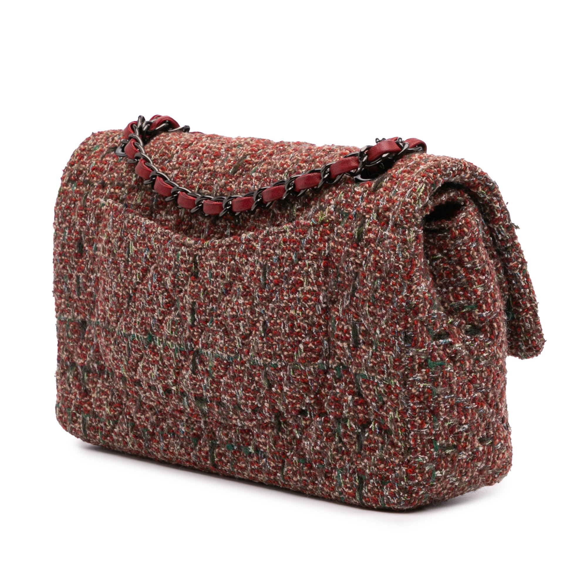 Medium Classic Tweed Double Flap