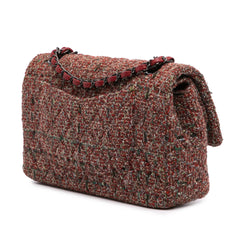 Medium Classic Tweed Double Flap