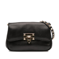 Small Leather Rockstud Crossbody