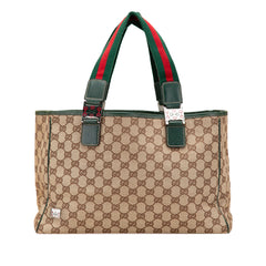 GG Canvas Web Pop Tote