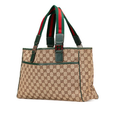 GG Canvas Web Pop Tote