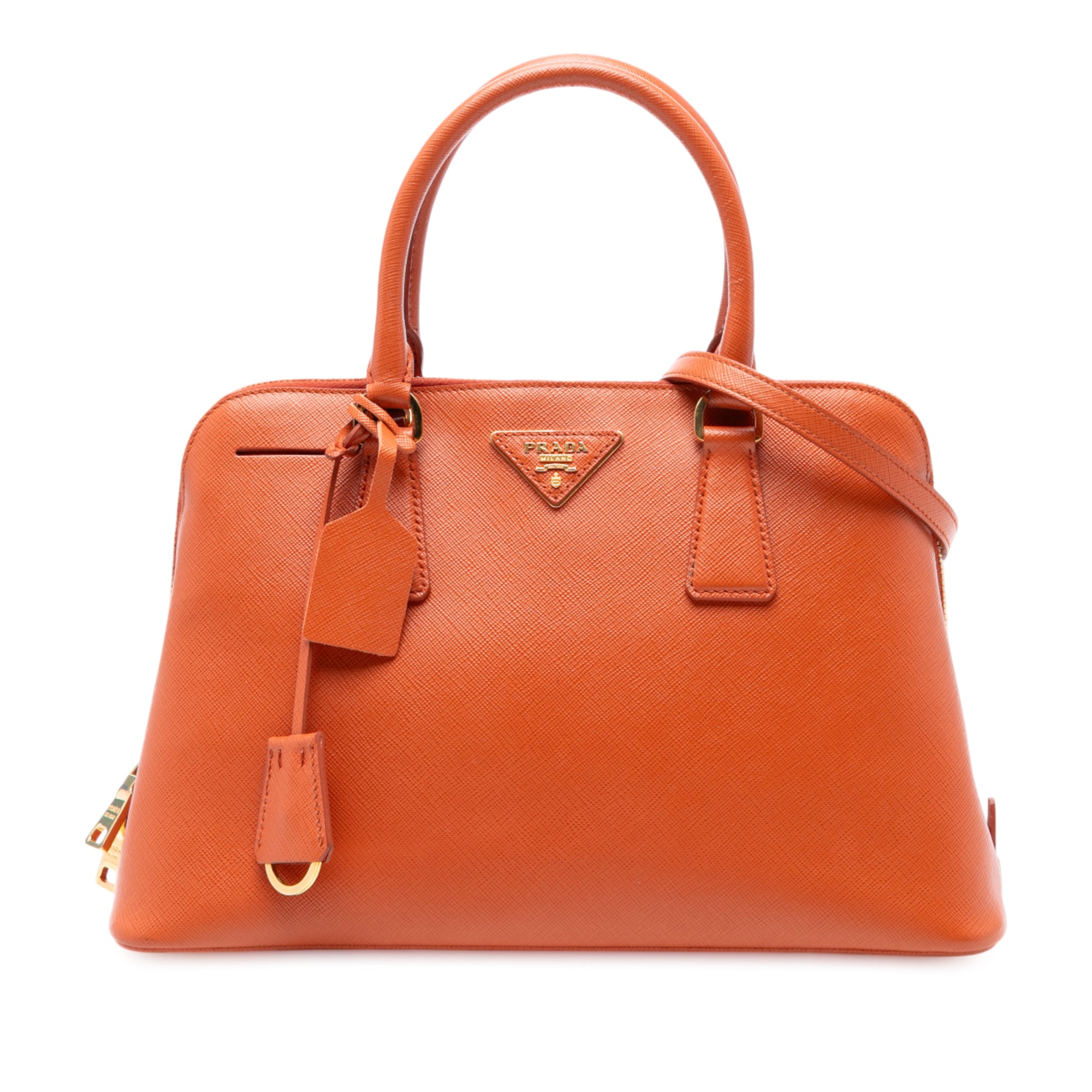 Medium Saffiano Lux Promenade Satchel