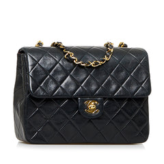 Mini Square Quilted Lambskin Single Flap_1