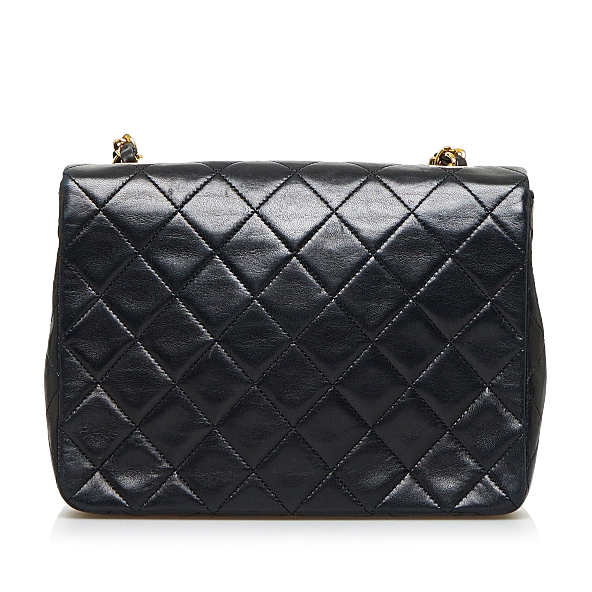 Mini Square Quilted Lambskin Single Flap_2