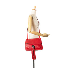Medium Leather Bamboo Daily Crossbody