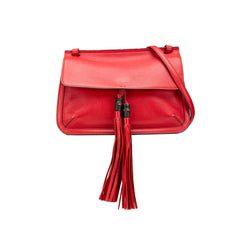 Medium Leather Bamboo Daily Crossbody