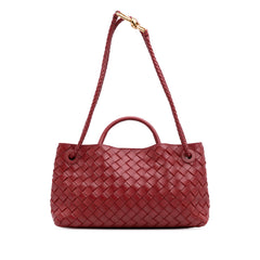 Lambskin Intrecciato East West Andiamo Top Handle Bag