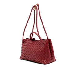 Lambskin Intrecciato East West Andiamo Top Handle Bag