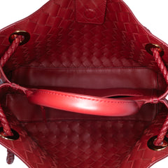 Lambskin Intrecciato East West Andiamo Top Handle Bag