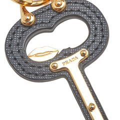 Saffiano Lip Key Chain