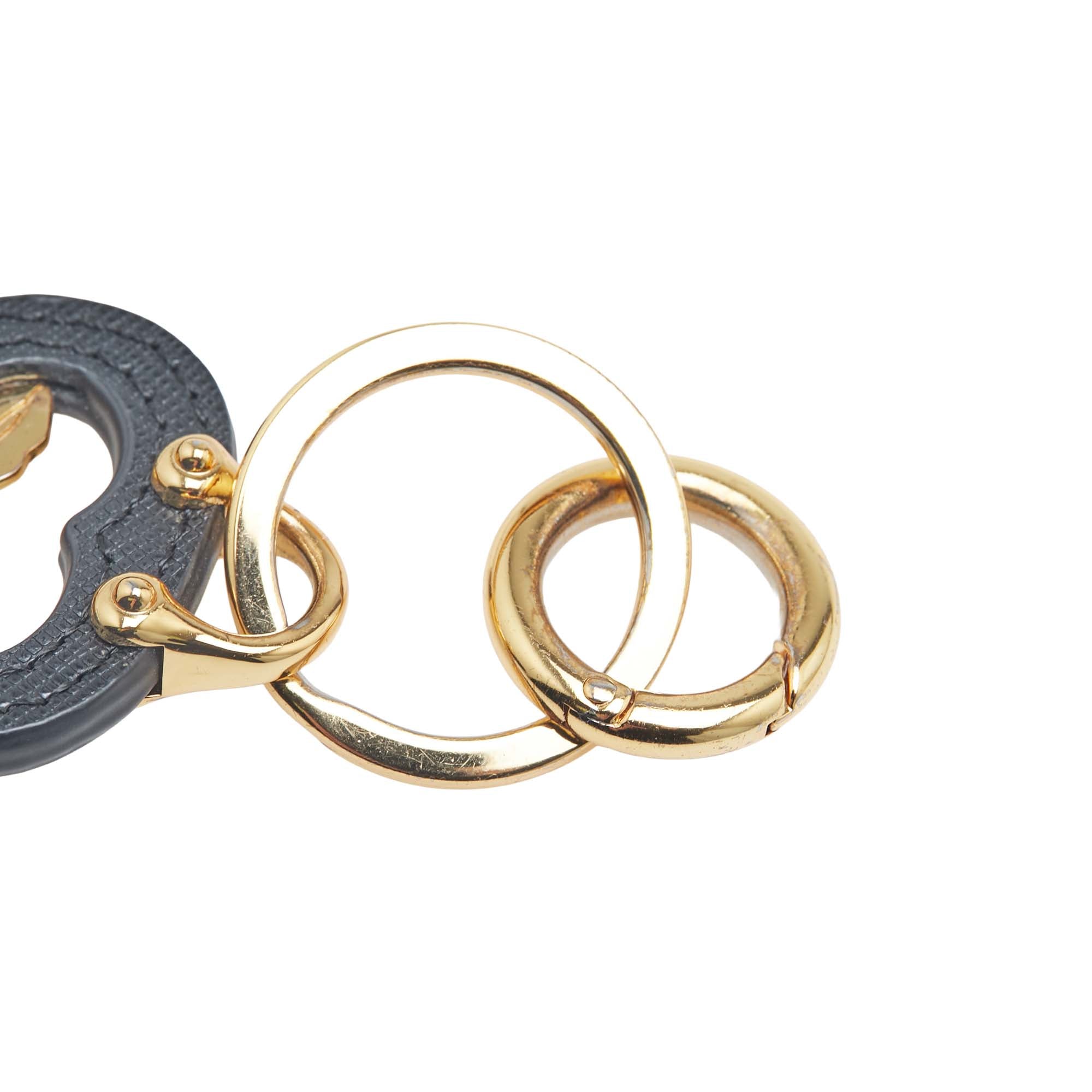 Saffiano Lip Key Chain