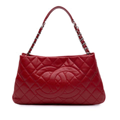 Quilted Caviar Expandable Zip Tote