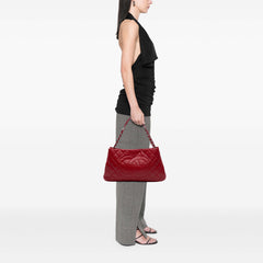 Quilted Caviar Expandable Zip Tote