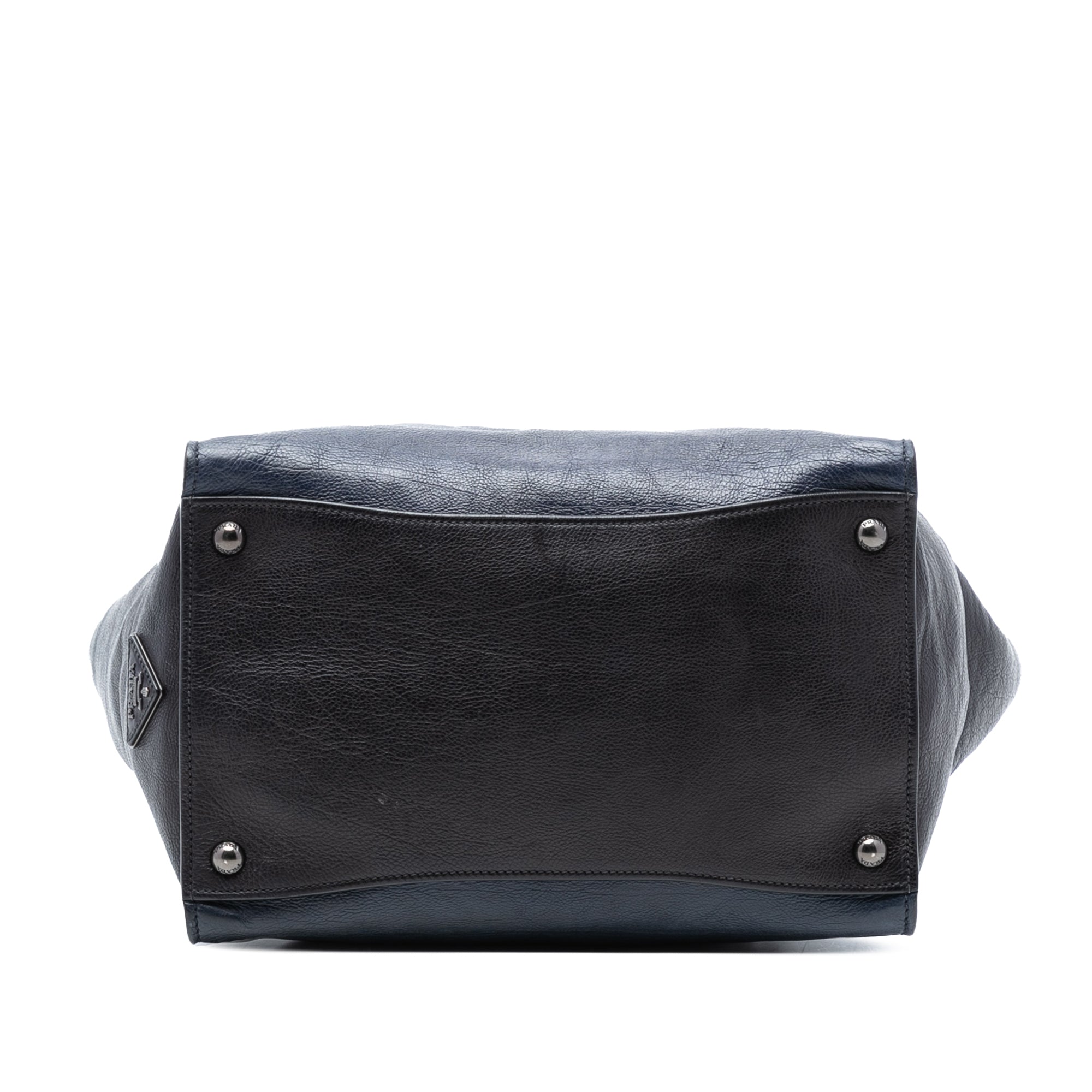 Bicolor Glace Calf Sound Lock Satchel