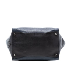 Bicolor Glace Calf Sound Lock Satchel