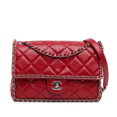Crumpled Chain All Over Flap 