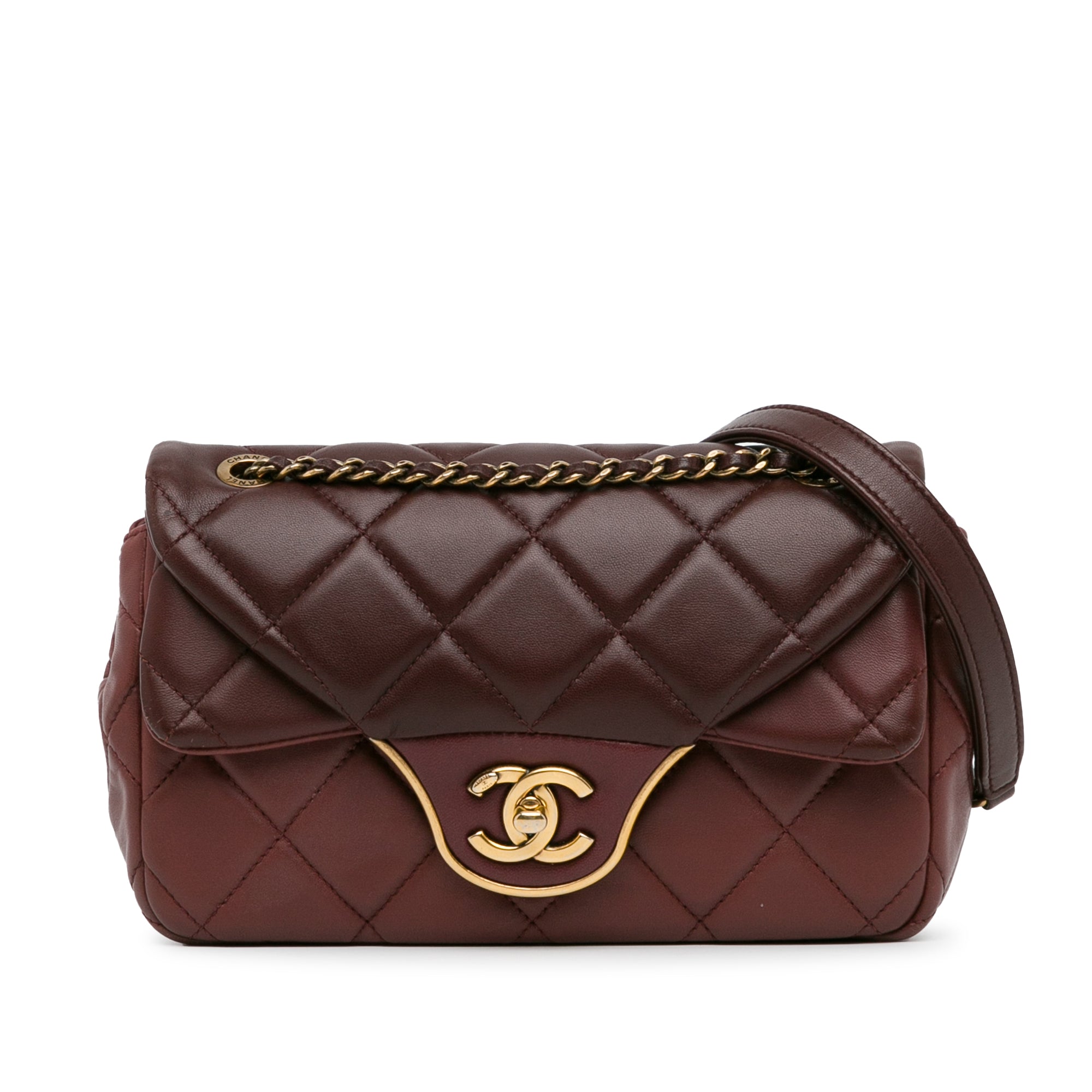 CC Quilted Lambskin Double Flap_0