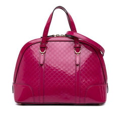 Medium Microguccissima Patent Nice Dome Satchel