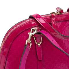 Medium Microguccissima Patent Nice Dome Satchel