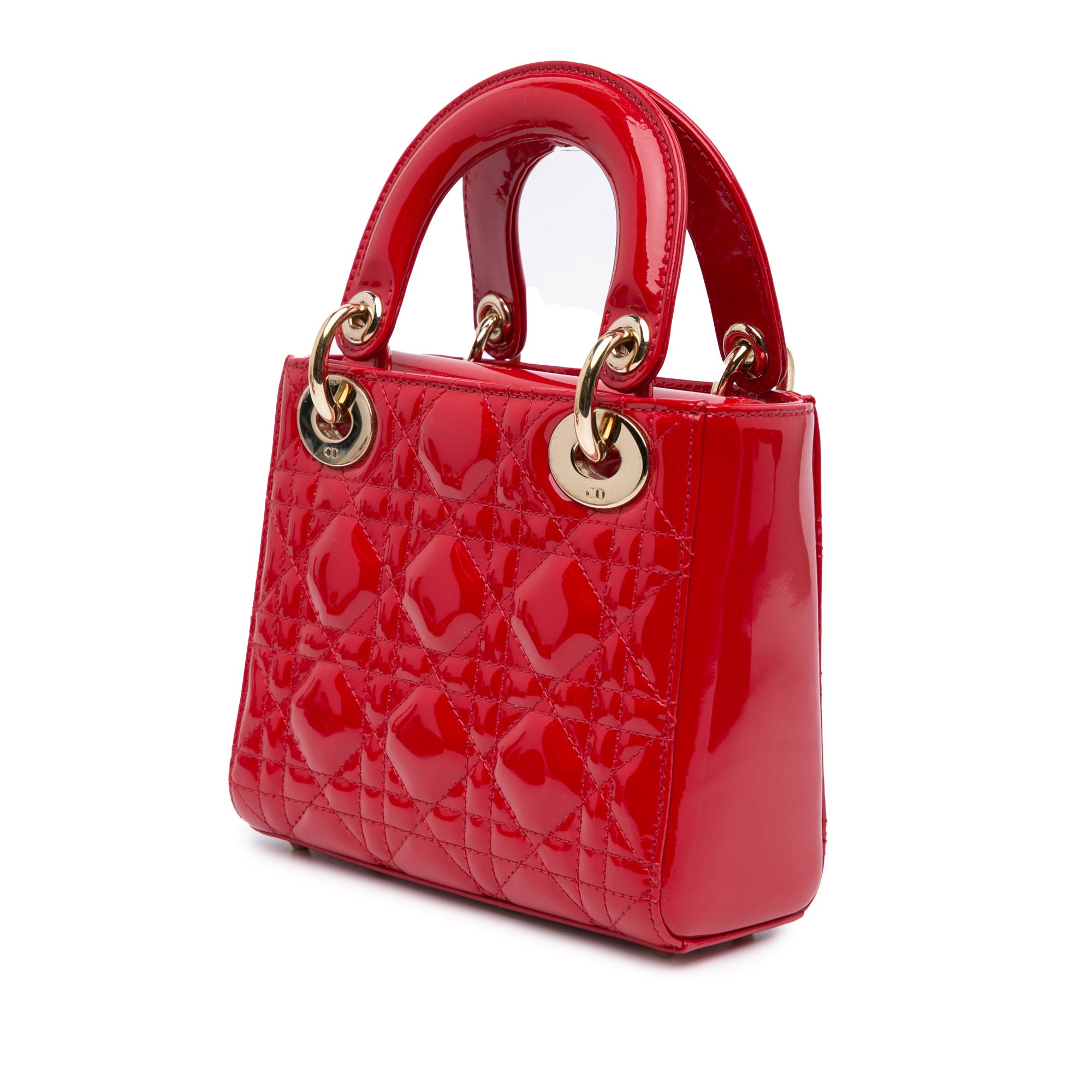 Mini Patent Cannage Lady Dior