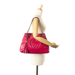 Medium Patent Soho Chain Tote