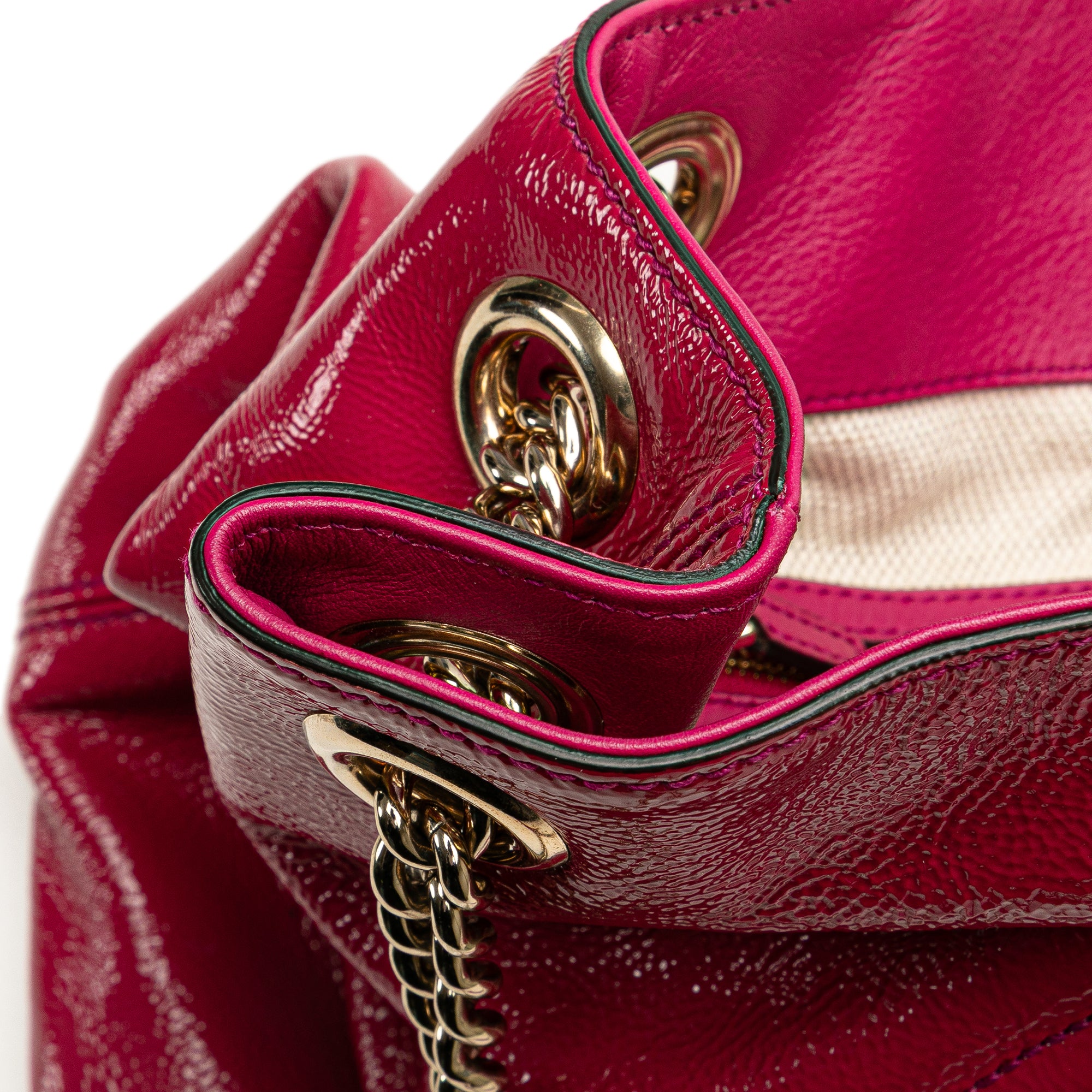 Medium Patent Soho Chain Tote