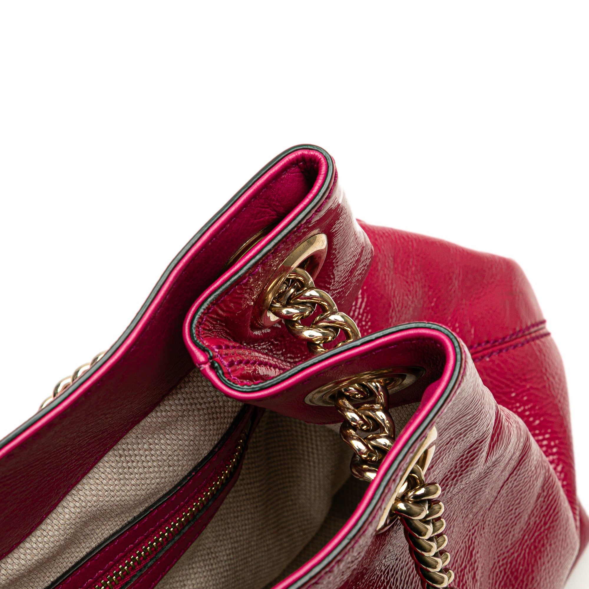 Medium Patent Soho Chain Tote