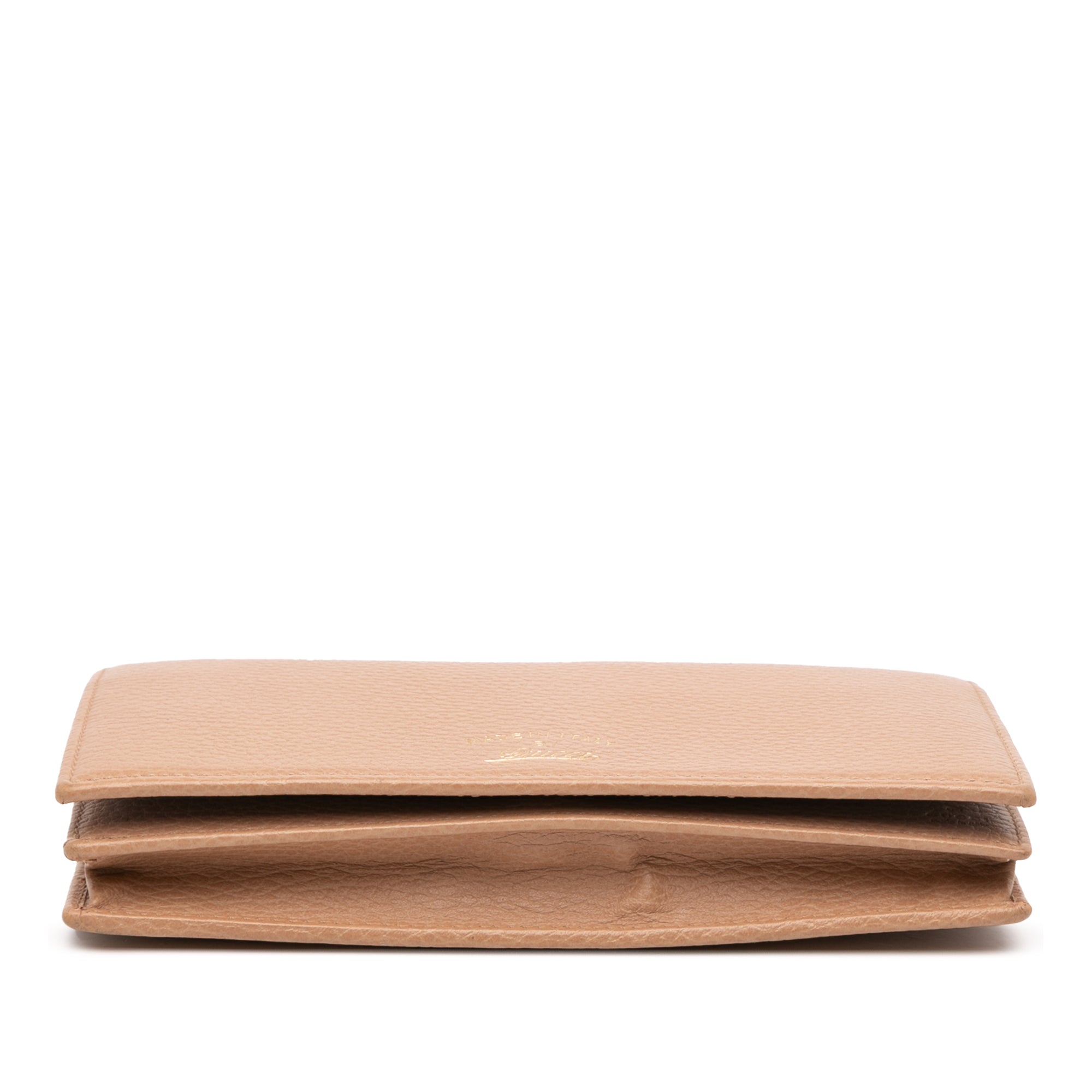 Dollar Calfskin Swing Wallet On Strap