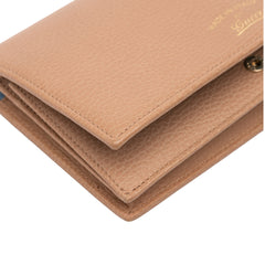 Dollar Calfskin Swing Wallet On Strap