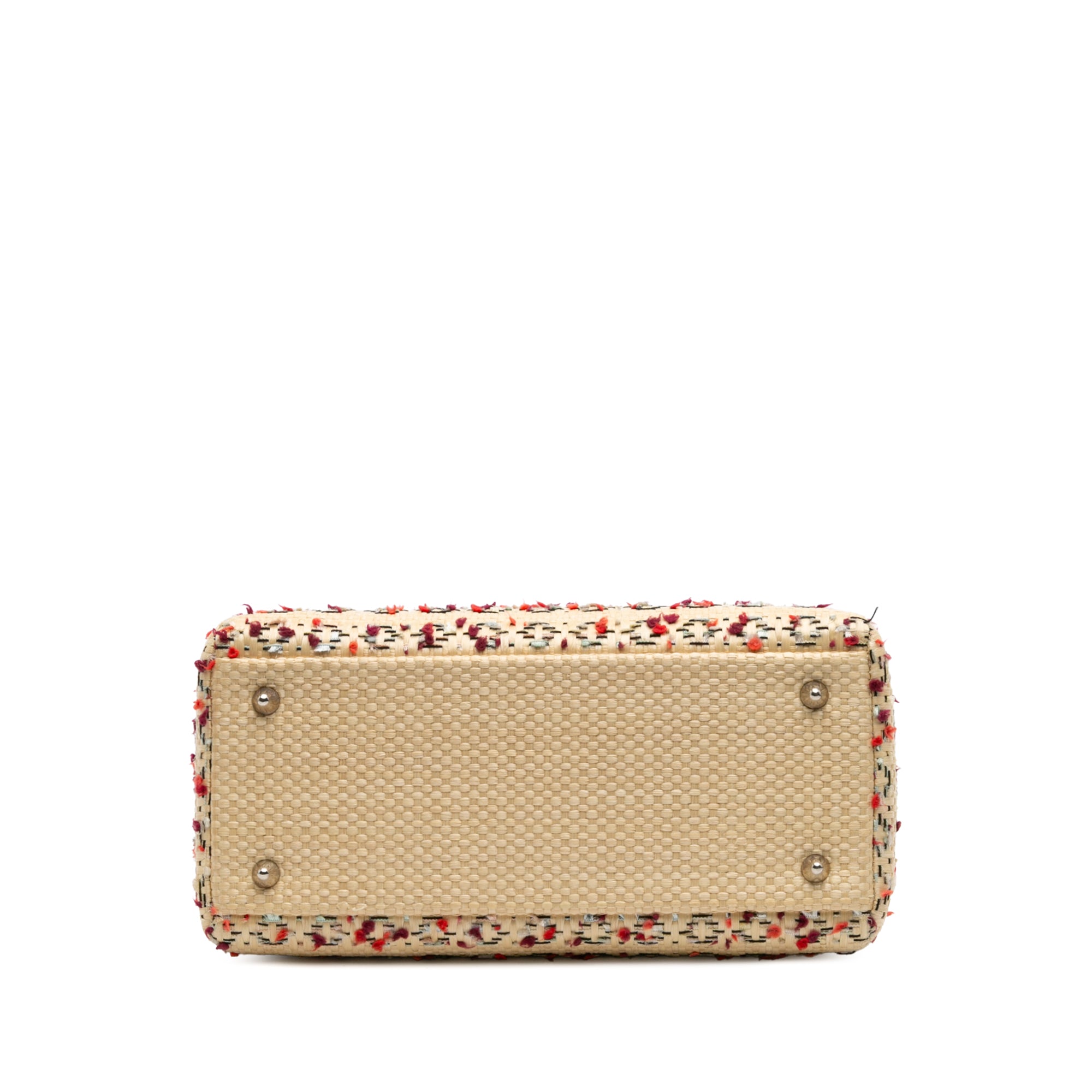 Medium Woven Raffia Lady Dior