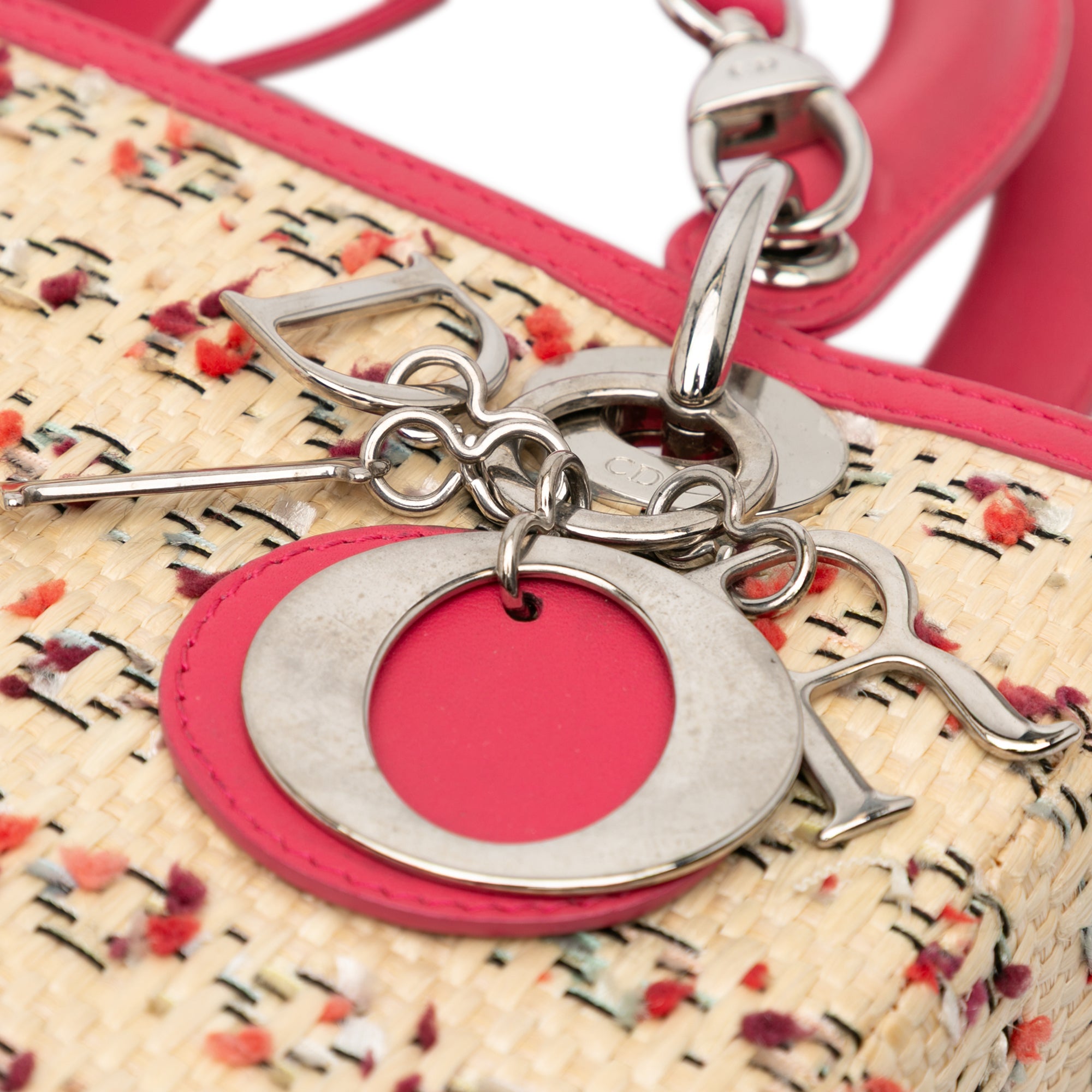 Medium Woven Raffia Lady Dior