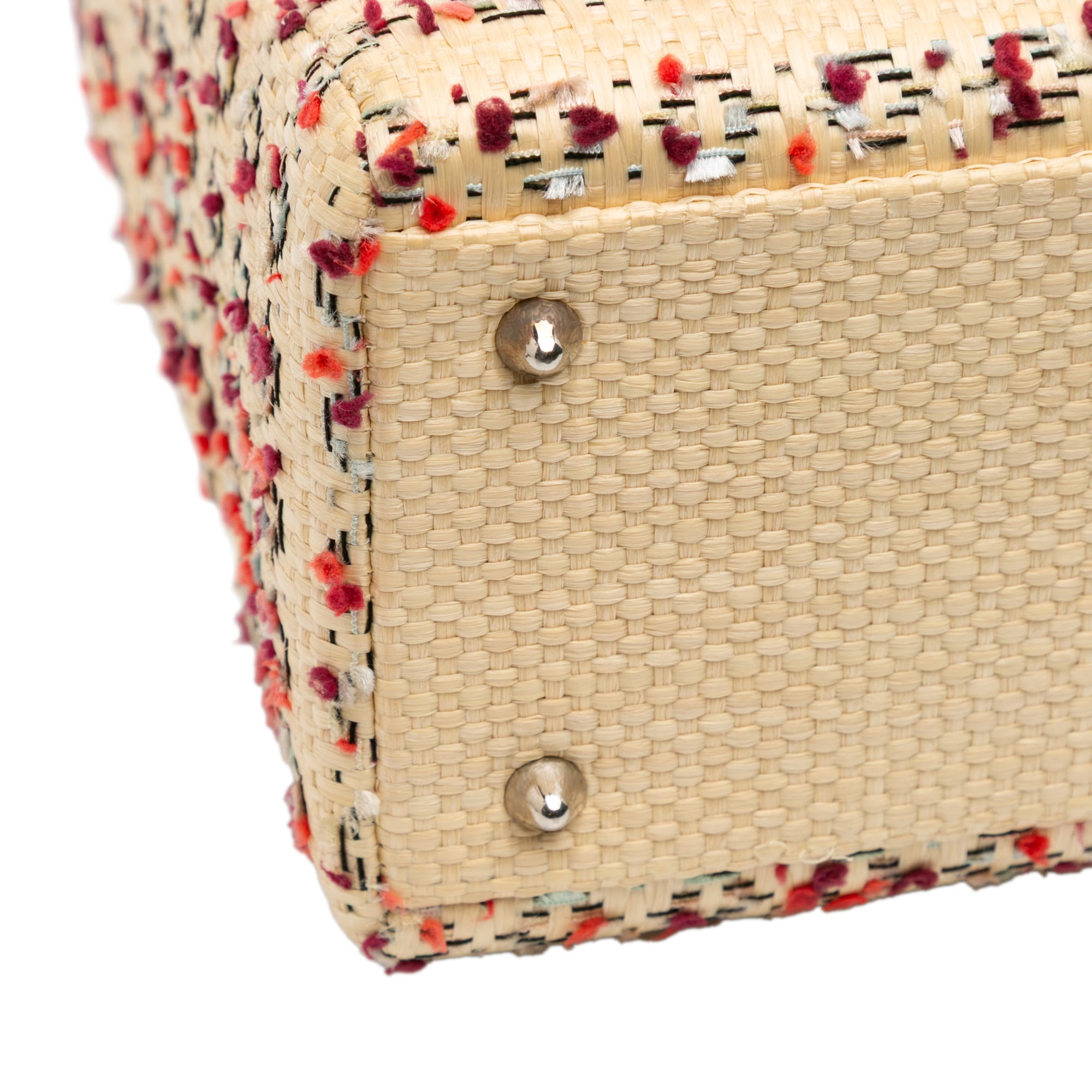 Medium Woven Raffia Lady Dior