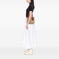 Medium Woven Raffia Lady Dior