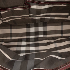 Large Quilted Patent Beaton Tote