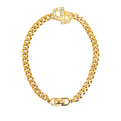 Gold Plated CD Rhinestone Bracelet