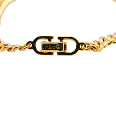 Gold Plated CD Rhinestone Bracelet