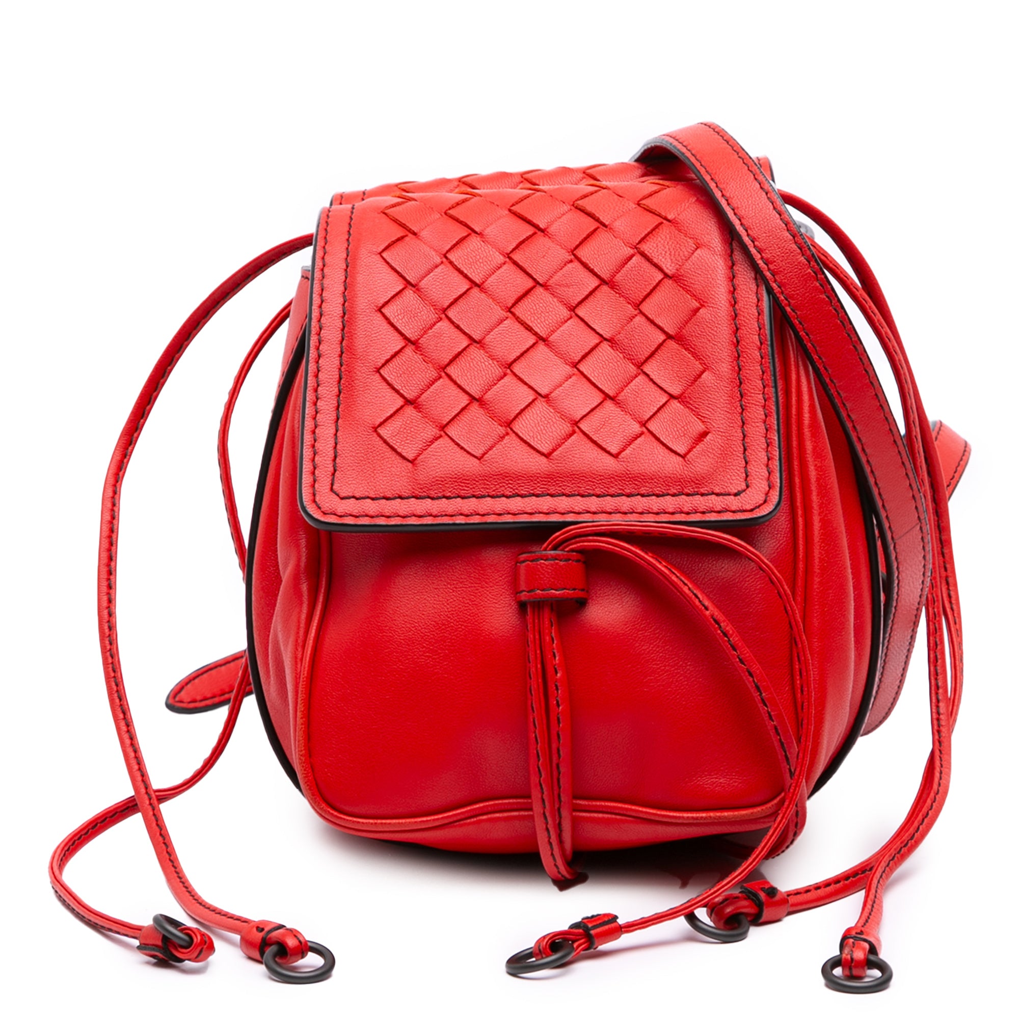 Nappa Intrecciato Double Sided Flap Crossbody
