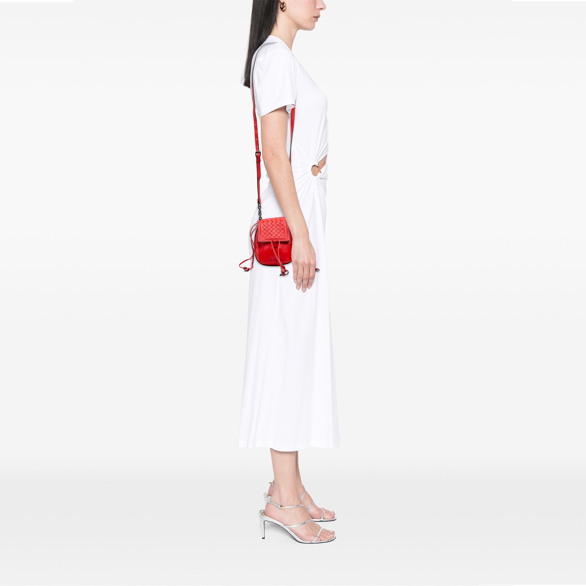 Nappa Intrecciato Double Sided Flap Crossbody