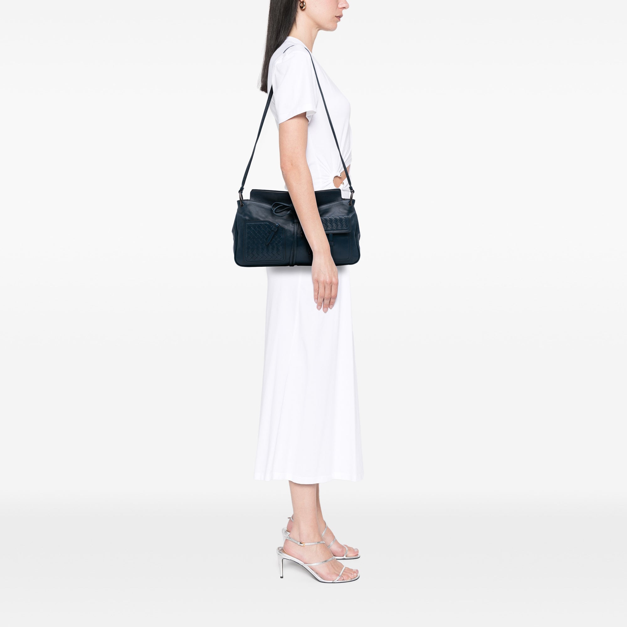 Intrecciato Trimmed Nappa Crossbody