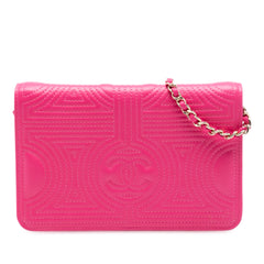 Quilted Lambskin Korean Garden Wallet on Chain