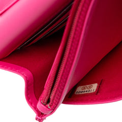 Quilted Lambskin Korean Garden Wallet on Chain