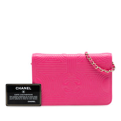 Quilted Lambskin Korean Garden Wallet on Chain