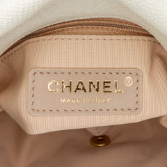 Small Quilted Caviar Chain Melody Flap