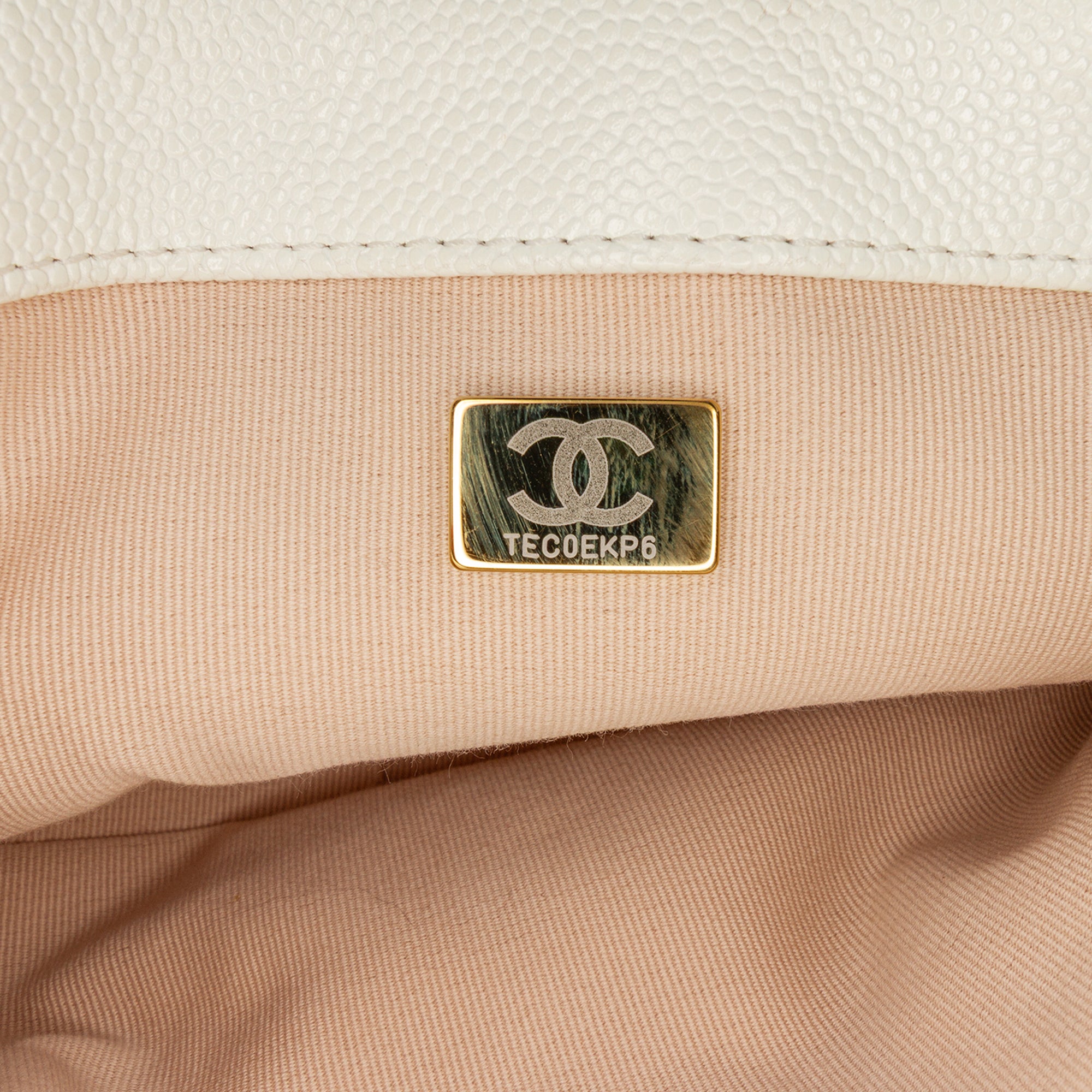Small Quilted Caviar Chain Melody Flap